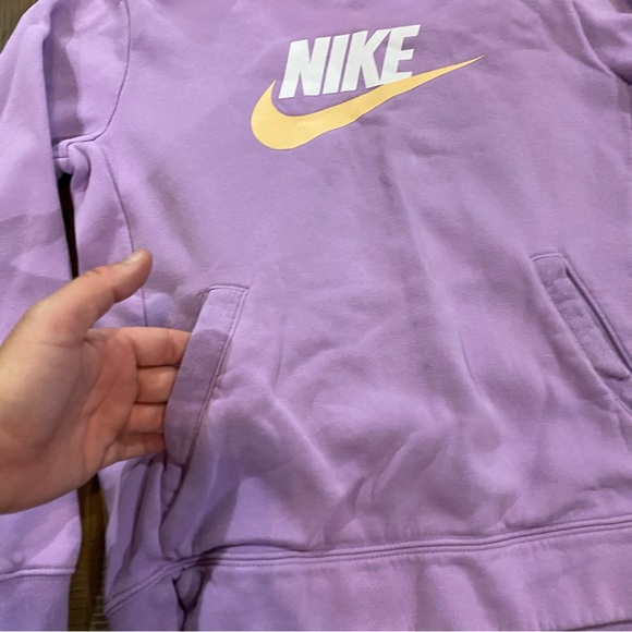 Girls lilac Nike hoodie - Picture 2 of 9